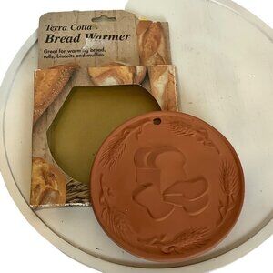 Vtg 1996 Terra Cotta Bread Warmer By Hearthstone Kitchen Collection In Box‎